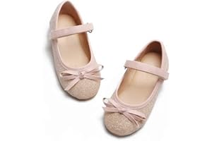 Flaryzone Toddler/Little Girls' Ballerina Flat Mary Jane Princess Dress Shoes - Wedding School Party