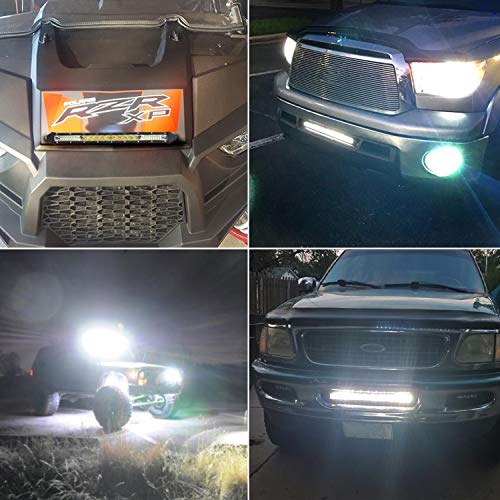BraveWAY Led Light Bar 10 Inch Single Row Led Light Bar Spot Flood Combo Driving Off Road Light Bar LED Work Light 10 inch for Truck ATV, UTV, SUV, Cars - Thumbnail 3