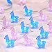 Impress Life 3D Alpacas Llama Fairy Indoor String Lights Decorations,10 Foot 30 LEDs Blue Pink Animal Lighting Decor, USB Plug-in and Battery Powered with Remote for Bedroom Wedding Party