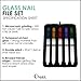 Glass Nail File Set With Case - Long Lasting Manicure - 5 Emery Files for Nails By Crave Naturals