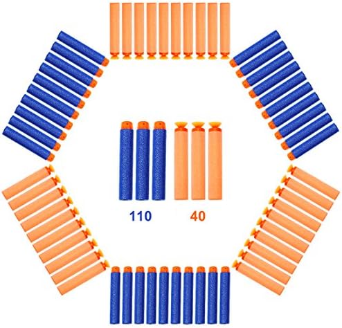Nerf Compatible Darts, VFunix 150-Dart Refill Pack for Nerf N-strike Elite