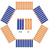 Foam Darts, VFunix Refill Darts Pack 150pcs Soft Bullets for Blasters Toy Guns - Combined with Round Head and Suction Darts