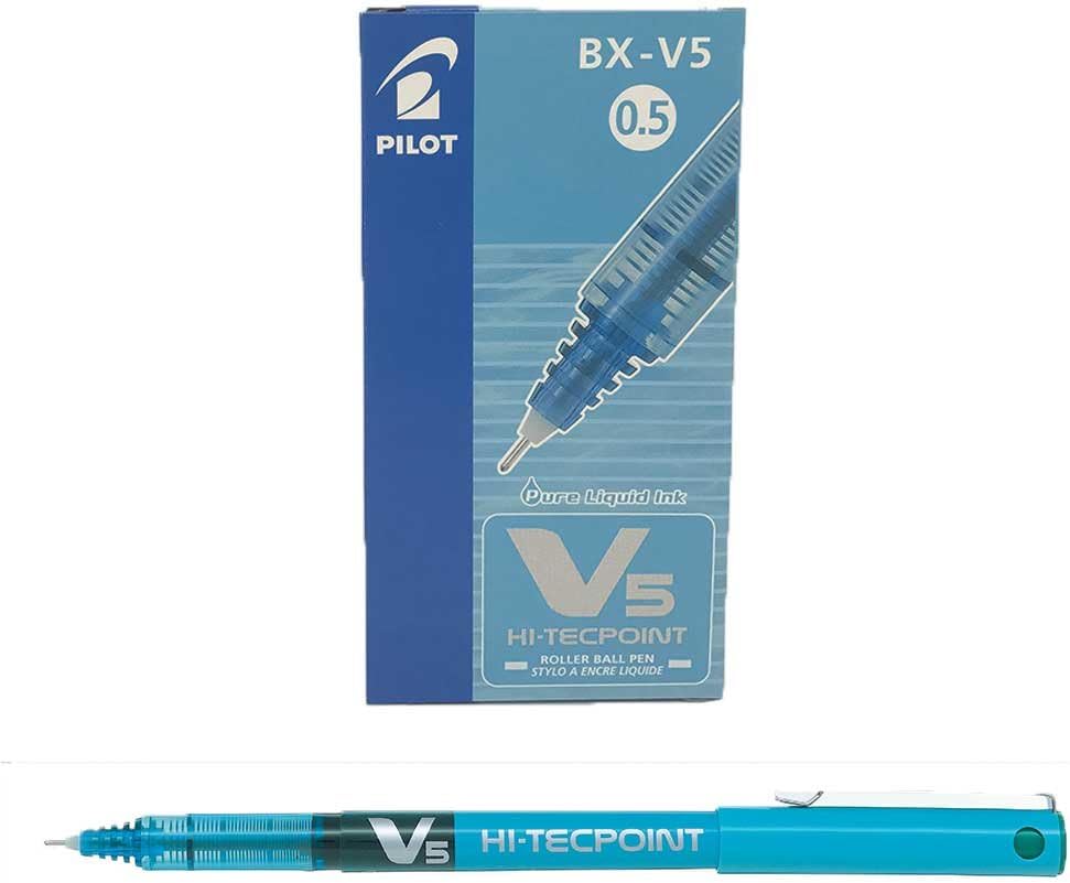Pilot Tintenroller V5 Hi Tecpoint 0 5 Mm 12 Stuck Turkis Amazon De Burobedarf Schreibwaren