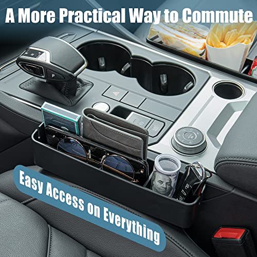 Paffenery Car Seat Gap Filler Organizer Storage Box for Car Seat