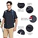 CAMEL CROWN Quick Dry Shirt Men Women Short Sleeve, UV Protection Fishing Shirts