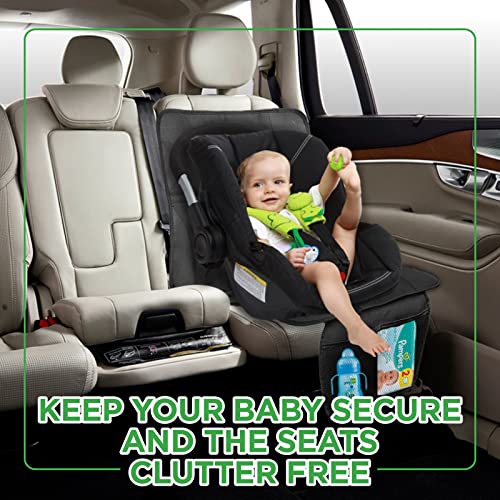 lebogner Car Seat Protector + Kick Mat Auto Seat Back Protector with 3