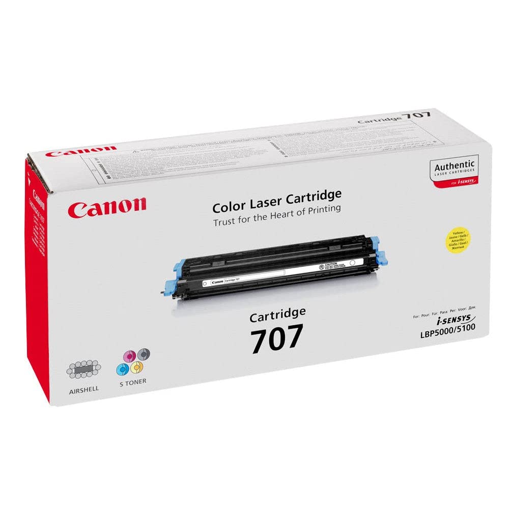 Canon i-SENSYS LBP-5000 LBP5000 707 CRG707Y CRG707 Y - laser toner cartridge - 1 x yellow