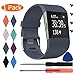 KingAcc for Fitbit Surge Bands, Replacement Band Strap for Fitbit Surge Watch Fitness Tracker Original Wrist Band Accessories Small & Large