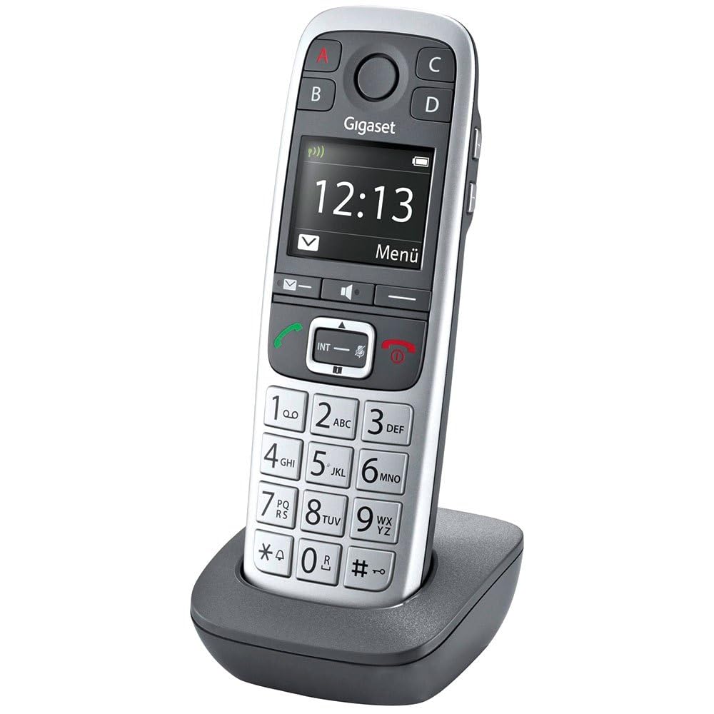 Gigaset extra handset E560 HX platin (incl. charging stand) - suitable for Gigaset E560, Gigaset E560A