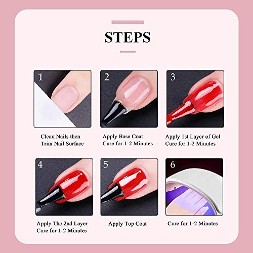 MIZHSE No Wipe Top Coat High Gloss Top Gel Coat for Manicure Protect Nail Surface Long Lasting Nail Gel Polish Soak Off LED Lamp Gel 10ml