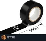 GTSE 50mm x 33m Black Floor Tape PVC Vinyl Safety Marking 0.15mm Thick view 4