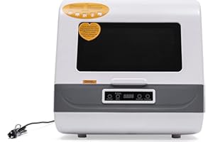 BAZARGAME Portable Countertop Dishwasher, 3-in-1 Washing Modes Freestanding Dishwasher, 800W Table Top Dishwasher, Portable Compact Dishwasher for RV Apartments, Camping and Kitchen (White)