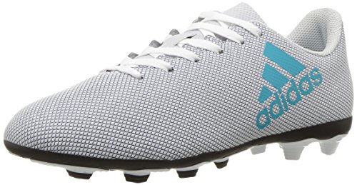 Adidas boys  x 17.4 fxg j soccer shoe, white/energy blu…