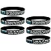 Inkstone (6-Pack) Bible Wristbands - Philippians 4:13, Jeremiah 29:11, & John 3:16 - Christian Gifts for Men Women