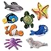 Plush Stuffed Ocean Animals | Stuffed Animals Wholesale | Plush Stuffed Animals for Babies | Set of 8 | Talking Blue Whale, Sea Turtle, Shark, Sea Lion, Octopus, Stripe Fish, Starfish, Clownfish