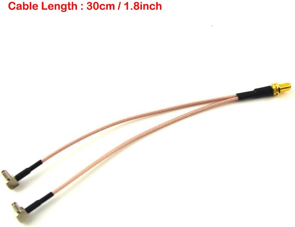 SMA Female to Y type Dual TS9 Male Splitter Combiner Cable RG316 30CM for WiFi 4G Huawei Antenna Extension Cellular Devices - Image 4