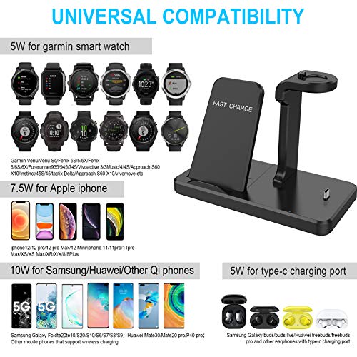 Charging Dock Garmin Venu Iphone Compatibility Charger Stand