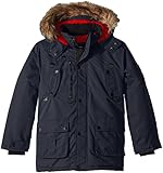 Diesel Big Boys' Outerwear Jacket (More Styles Available), Faux Fur Parka-DS68-Charcoal, 10/12