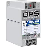 American DPS Digital Phase Converter 2HP, Single to 3 Phase, 6A 200-240V | For 1HP(0.75kW) 3A Motor, Input/Output 200-240V, UL-Listed, 1 DPS per 1 Motor Only, Easy Set Up, Digital Phase Shifter