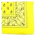 Paisley One Dozen Cowboy Bandanas(Yellow)