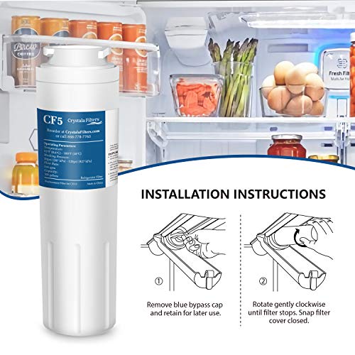 3 Refrigerator+Replacement+UKF8001AXX+Crystala+Filters