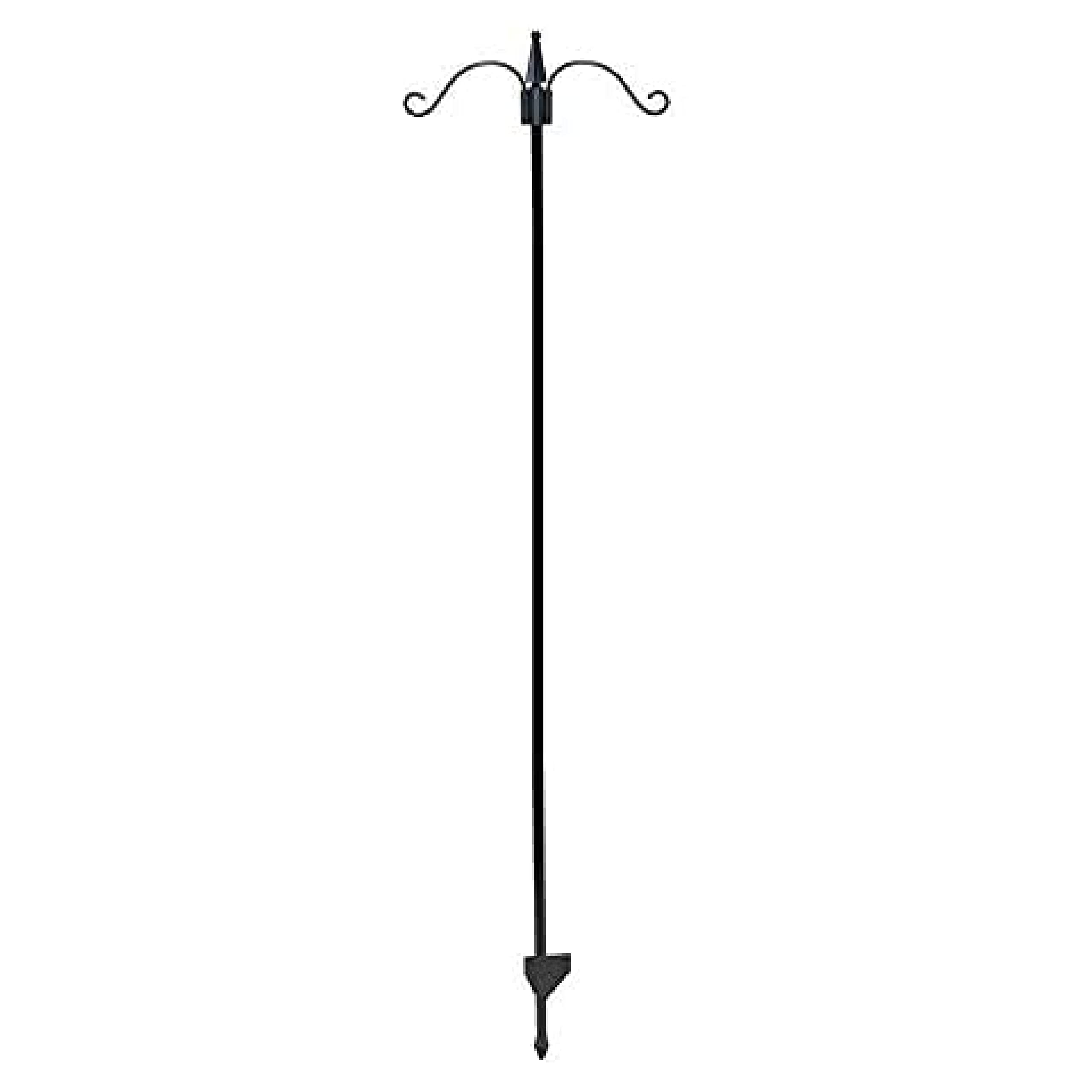 Honeyfield's 78485997 Feeding Station,Heavy Duty Bird Feeding Station with Two Hooks for Hanging Feeders,Great for Any Garden or Outdoor Area - (5.5x49x49cm),Black