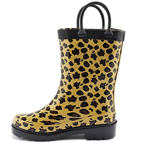 cheetah print rubber boots