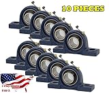 10 Pieces- UCP204-12, 3/4 inch Pillow Block Bearing Solid Base,Self-Alignment, Brand New