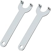 Kyuionty 2 Pcs Angle Grinder Replacement Wrench, 125/150mm | Flange Angle Spanner Wrench Replacement Parts Fits 125/150 Grinders, for Flange Nut Removal Replacement