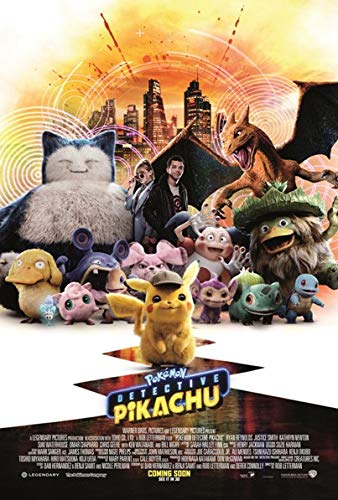 Amazoncom Pokemon Detective Pikachu Movie Poster 27 X 40