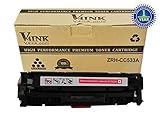 V4INK ® Replacement CC533A Magenta Toner Cartridge (304A) for Color Laserjet CP2025/CM2320 Series