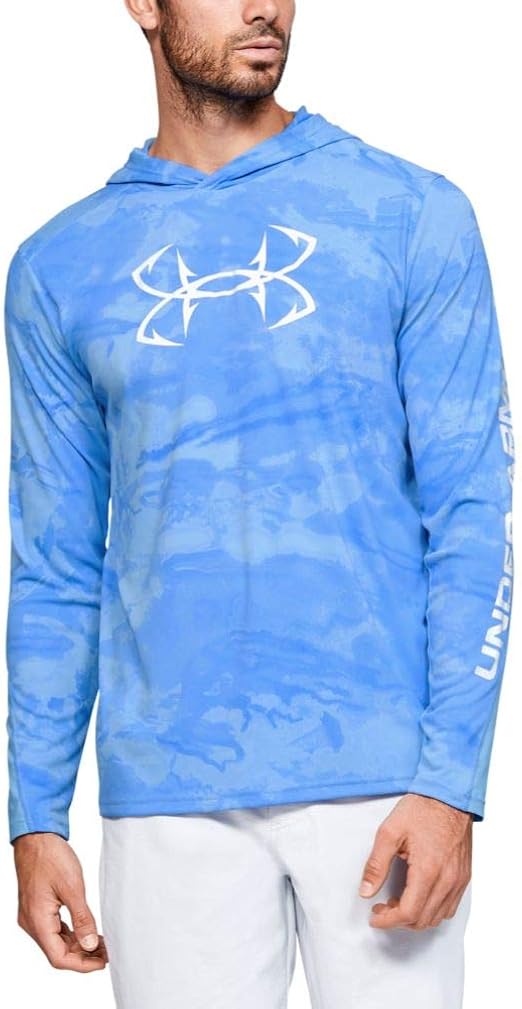 blue camo under armour hoodie