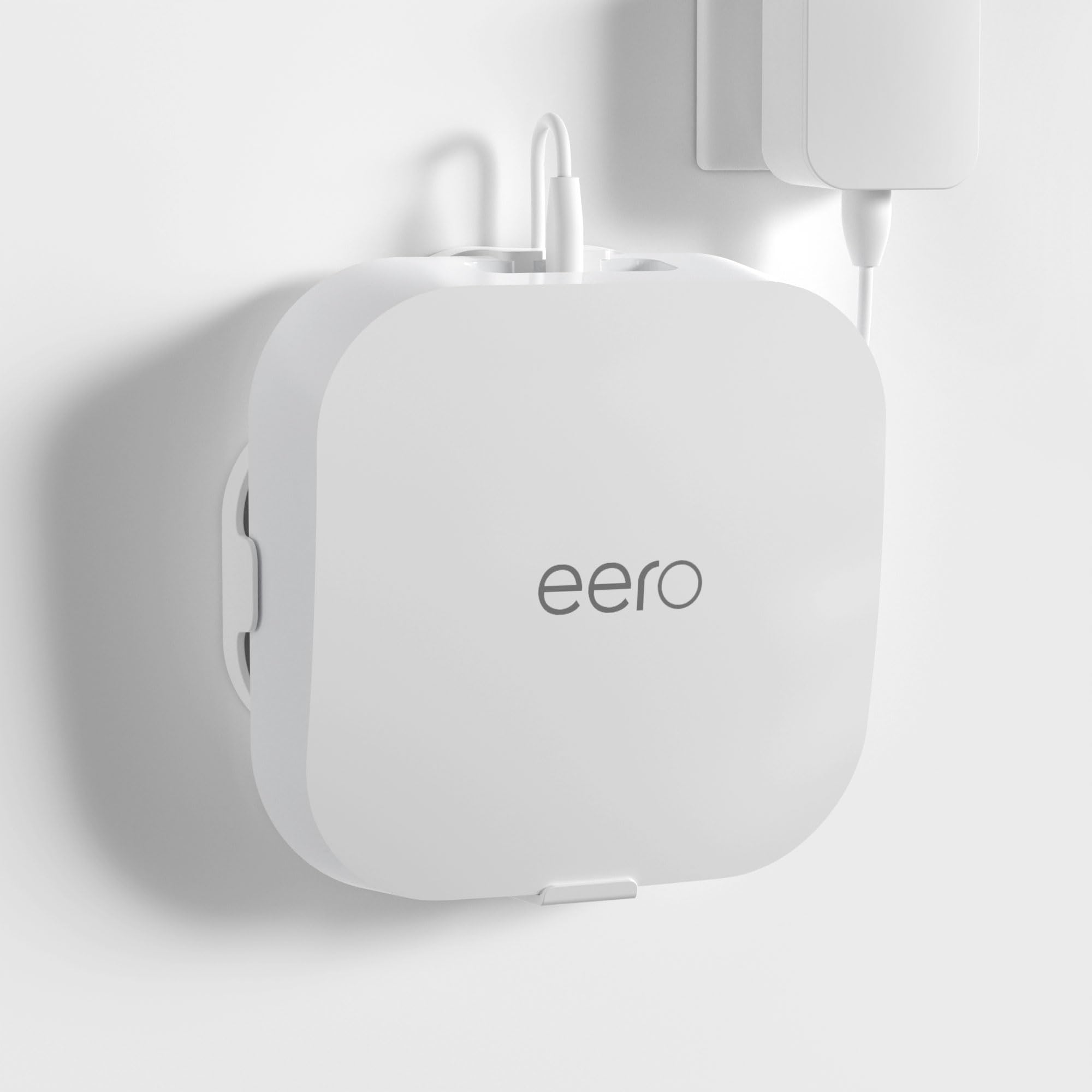 HomeMount Professional Wall Mount Bracket for eero Pro 6/Pro 6e, Secure Screw-In eero Wall Mount with 360° Signal Boost, Hidden Cable Management, Easy Device Removal (1-Pack)