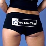 Hot Leathers You Like This Ladies Boy Shorts (Black, X-Large)