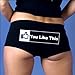 Hot Leathers You Like This Ladies Boy Shorts (Black, X-Large)