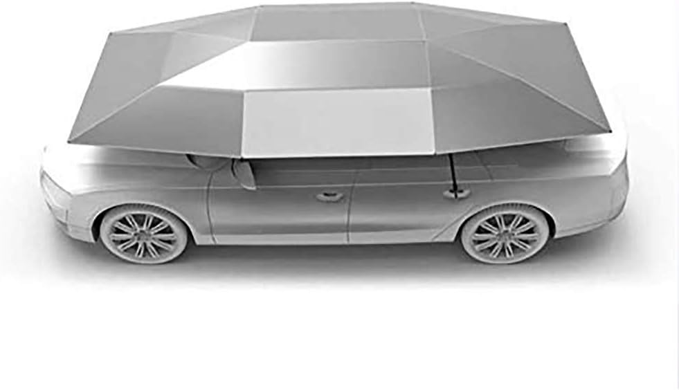 Remote Control Car Rooftop Tent Cover Folded Portable Automatic Protection Umbrella Shelter Four Seasons Universal Car Hood, Silver