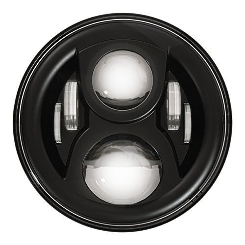 Eagle Lights LED Headlight Kit - Black Generation 2 7" Round Daymaker with Matching Passing Lights and Adapter Ring