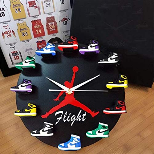 12" Jordan Shoe Clock Air Jordan 3D Sneaker Clock with 112 Mini