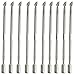 10PCS Stainless Steel Cuticle Nail Pusher Spoon Remover Manicure Pedicure Care Tool