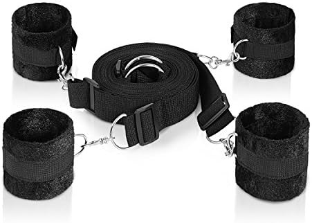 Under the bed Restraint system kit - adjustable wrist and ankle soft velcro.
