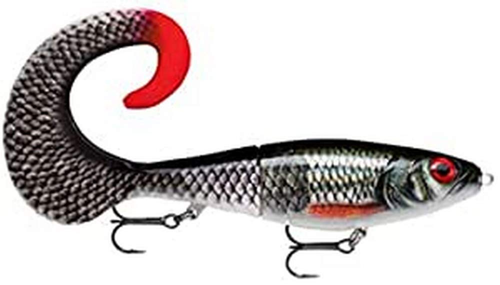 Rapala X-Rap Otus Lure with Two No. 2/0 Hooks, 0.5-1 m Swimming Depth, 25 cm Size, Live Roach