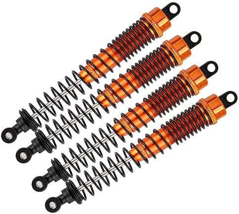 Yiguo 4pcs RC 180007 Shock Absorber for HSP 94180 1:10 Scale Climbing Rock Crawler Orange