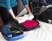 bago 8 Pcs Packing Cubes For Travel - 5 Packing Cube with 3 ZipLock Bags - Travel Cubes to Get Maximum Storage, Save Time & Effort to Pack - Happy Traveling (Blue), Blue-, 5pcs Set