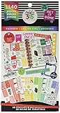 me & my BIG ideas PPSV-11-2048 Create 365 The Happy Planner Sticker Value Pack Planner, Classic Rainbow