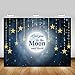 Mocsicka Twinkle Star Baby Shower Backdrop 7x5ft Love You to The Moon and Back Gender Reveal Photo Booth Backdrops Twinkle Twinkle Little Star Newborn Baby Photography Background