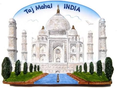 Christmas Gifts Resin Fridge Magnet India. Agra. Taj Mahal