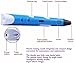 New Magic 3d printer pen Drawing 3D Pen With free 3Color ABS filament 3D Printing 3d pens(Blue)