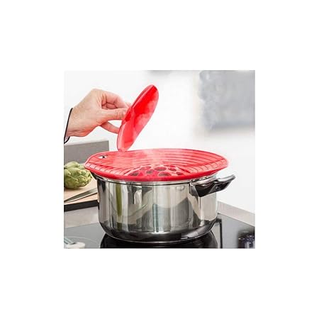 Tapa de silicona cacerola cazo anti débordements y salpicaduras ...