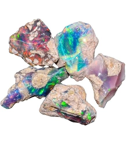 Opale Naturelle éthiopienne 'Fire Opal' Brute 15,30 Ct - Pierre Précieuse Multicolore
