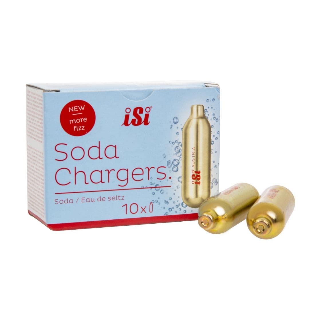 Non Branded iSi Soda Siphon CO2 Charger Bulbs (Pack of 10), Gold, For Use with Soda Siphons, GH056